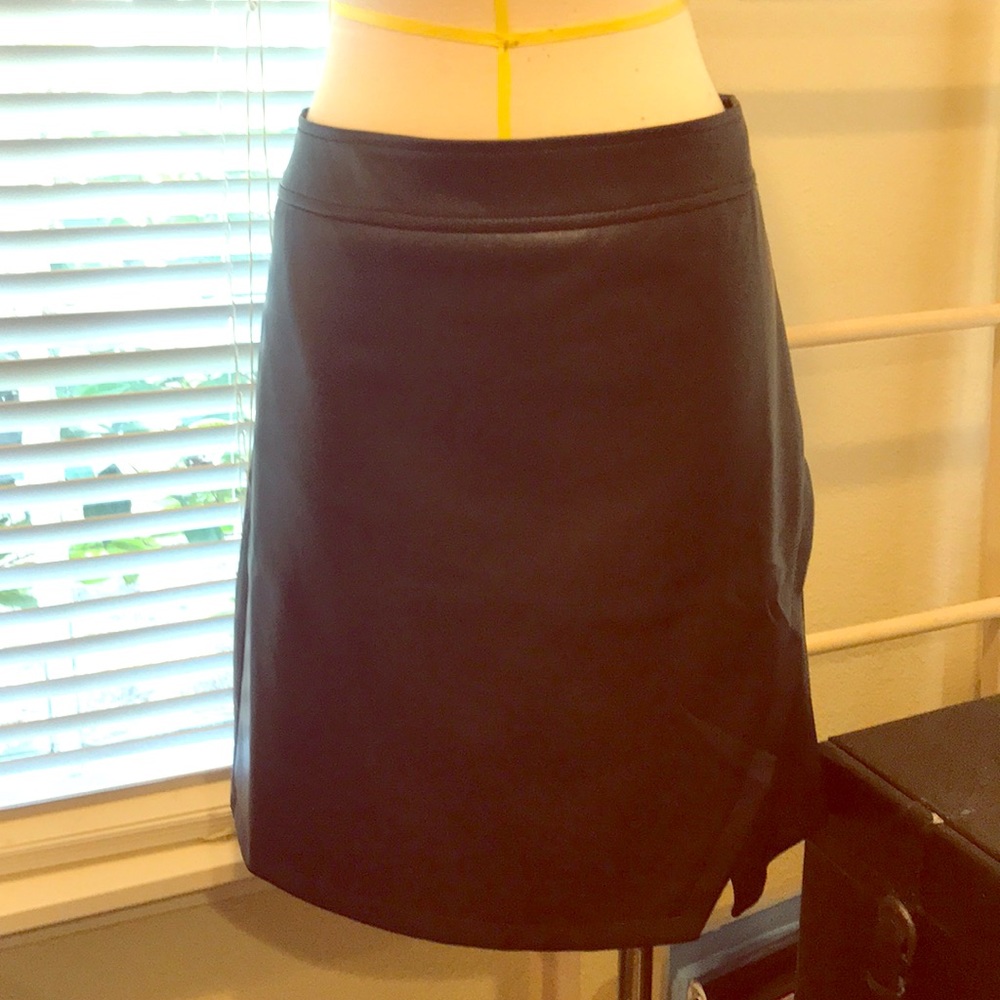 LOFT faux leather skirt